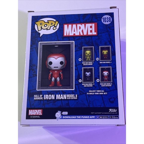 Funko Pop! Hall of Armor #1038 Iron Man Model 8 Silver Centurion Special Edition - Picture 10 of 10